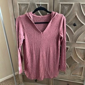 Butter soft pink hooded sweater size S